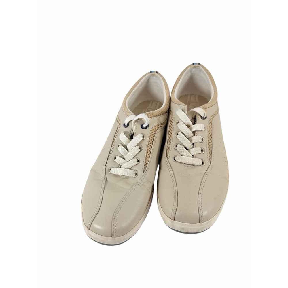 Keds Women's Lace-Up Leather Sneakers Light Grey 8.5